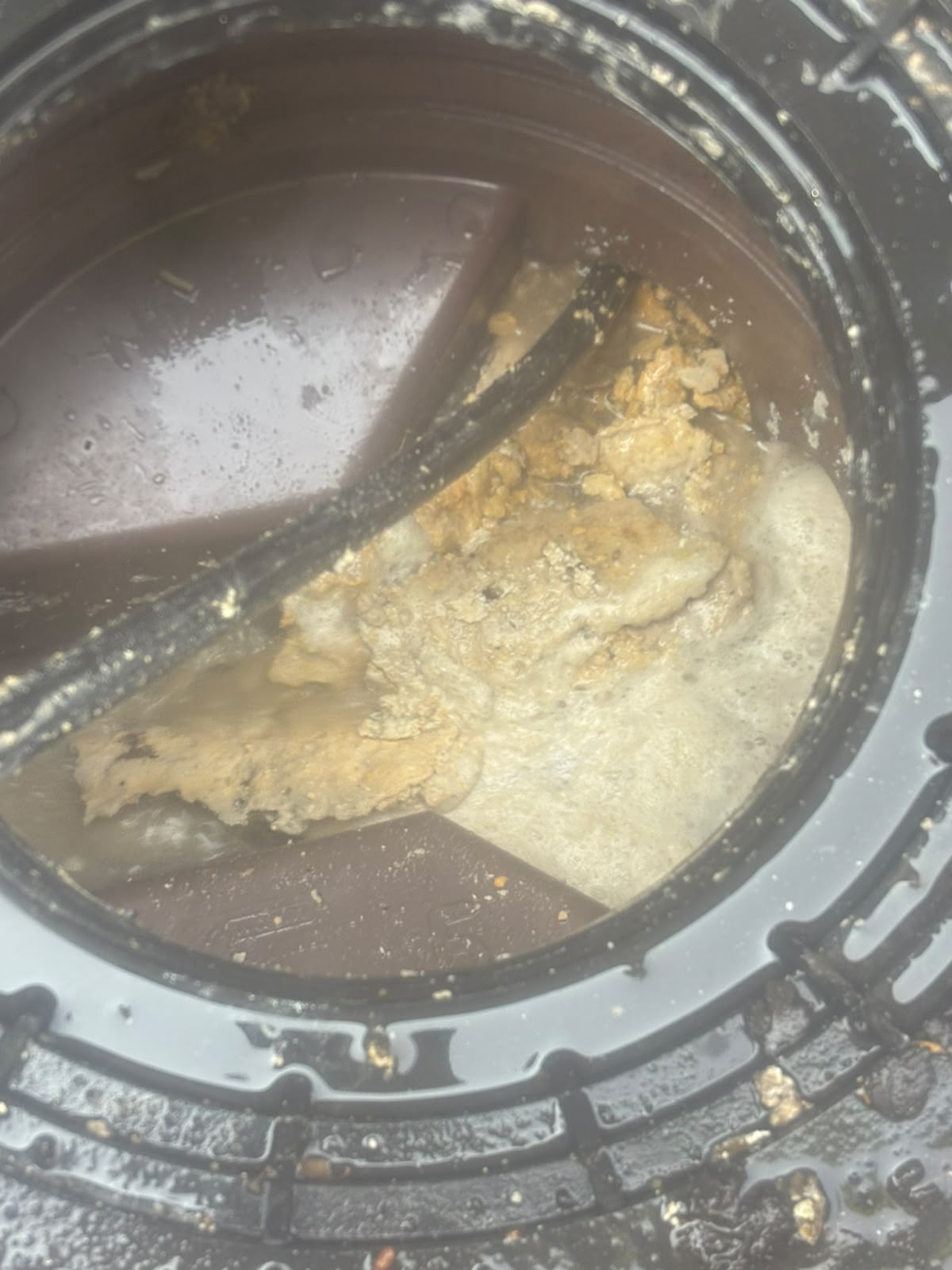 Clog in Y shape pipes under the ground